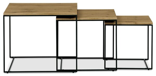 Sada 3 konferenčných stolíkov AF-3008 OAK