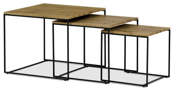 Sada 3 konferenčných stolíkov AF-3008 OAK