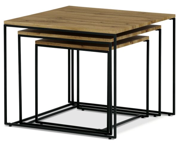 Sada 3 konferenčných stolíkov AF-3008 OAK