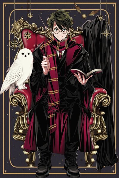 Umelecká tlač Harry Potter - Anime style, (26.7 x 40 cm)