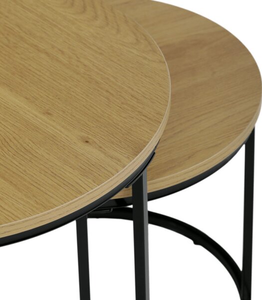 Sada 2 konferenčných stolíkov CT-G1145 OAK