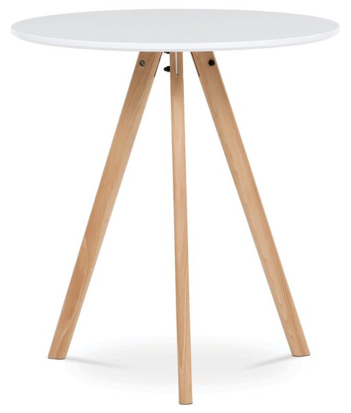 Jedálenský stôl DT-320 biely / naturálny