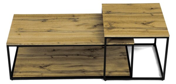 Sada 2 konferenčných stolíkov CT-X7123 OAK