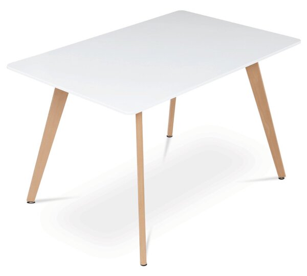 Jedálenský stôl DT-313 biely / naturálny