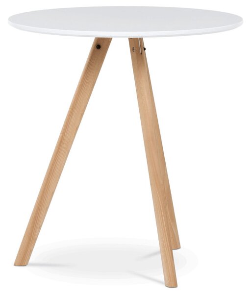 Jedálenský stôl DT-320 biely / naturálny