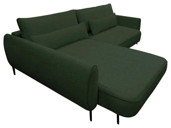 ROHOVÁ SEDAČKA, textil, tmavozelená MID.YOU - Sedačky, Online Only