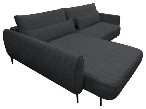 ROHOVÁ SEDAČKA, textil, tmavosivá MID.YOU - Sedačky, Online Only