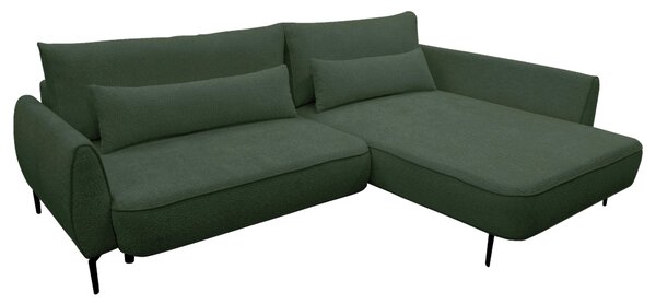 ROHOVÁ SEDAČKA, textil, tmavozelená MID.YOU - Sedačky, Online Only