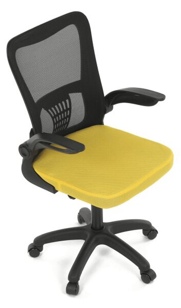 Detská otočná stolička žltá KA-K2006 YEL