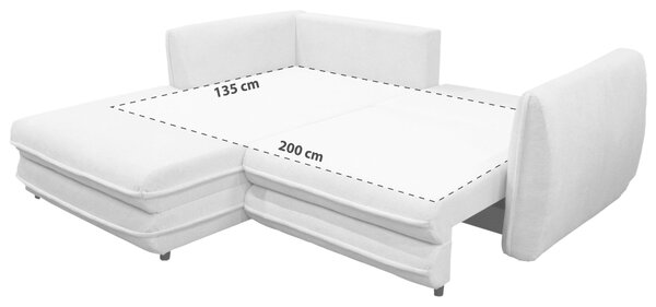 ROHOVÁ SEDAČKA, textil, krémová MID.YOU - Sedačky, Online Only