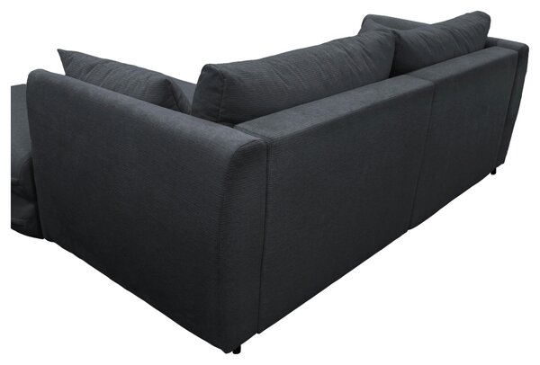 ROHOVÁ SEDAČKA, textil, čierna MID.YOU - Sedačky, Online Only