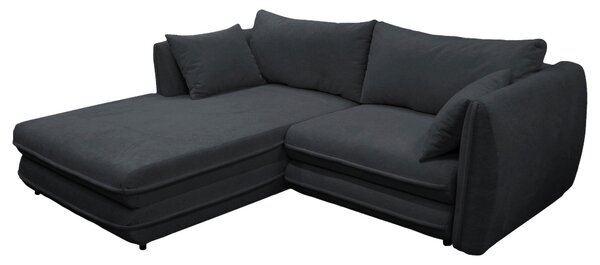 ROHOVÁ SEDAČKA, textil, čierna MID.YOU - Sedačky, Online Only