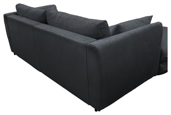 ROHOVÁ SEDAČKA, textil, čierna MID.YOU - Sedačky, Online Only