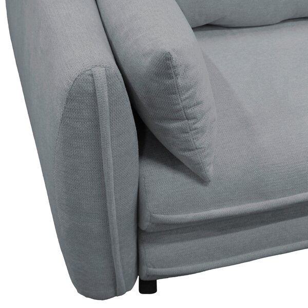 ROHOVÁ SEDAČKA, textil, sivá MID.YOU - Sedačky, Online Only