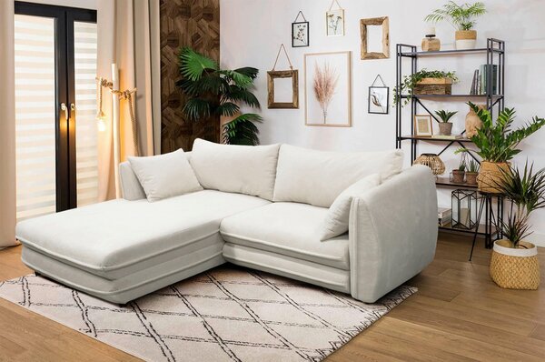 ROHOVÁ SEDAČKA, textil, krémová MID.YOU - Sedačky, Online Only