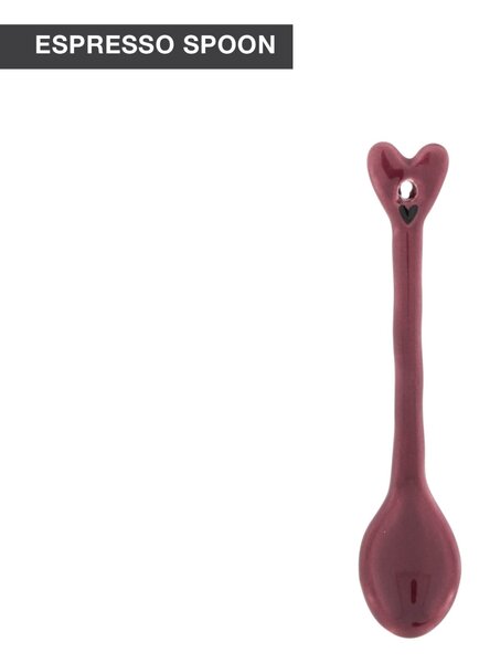 Keramická lyžička Rose / Heart 10 cm