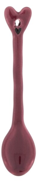 Keramická lyžička Rose / Heart 10 cm