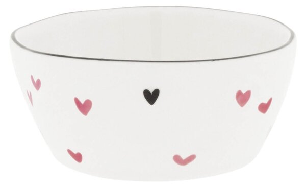 Keramická miska White / Pink Print Kvetinky