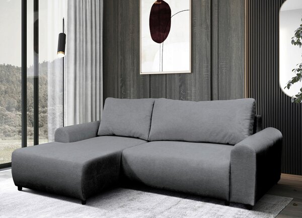 ROHOVÁ SEDAČKA, textil, sivá MID.YOU - Sedačky, Online Only
