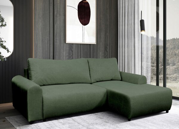 ROHOVÁ SEDAČKA, textil, zelená MID.YOU - Sedačky, Online Only