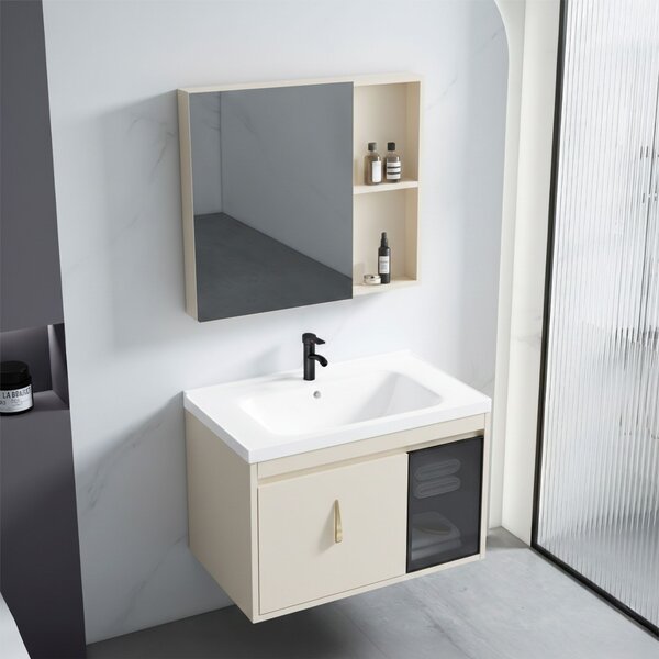 Súprava kúpeľňového nábytku s umývadlom Paris 60cm Beige