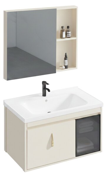 Súprava kúpeľňového nábytku s umývadlom Paris 60cm Beige