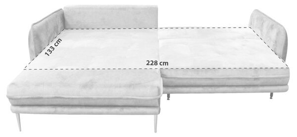 ROHOVÁ SEDAČKA, textil, krémová MID.YOU - Sedačky, Online Only