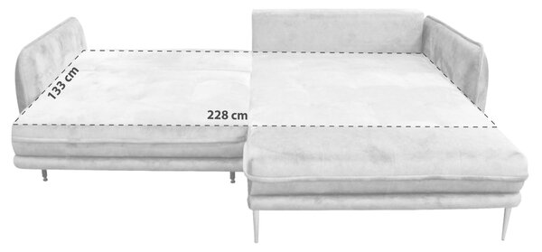 ROHOVÁ SEDAČKA, textil, krémová MID.YOU - Sedačky, Online Only