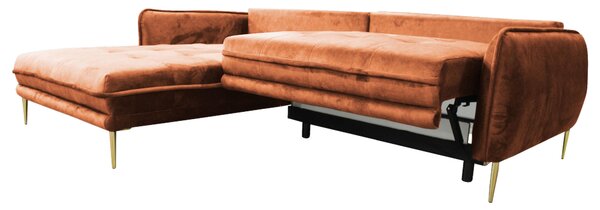 ROHOVÁ SEDAČKA, textil, hrdzavá MID.YOU - Sedačky, Online Only