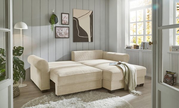ROHOVÁ SEDAČKA, textil, krémová MID.YOU - Sedačky, Online Only