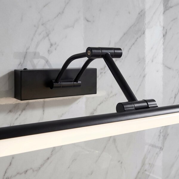 Toolight Toolight, LED nástenné svietidlo, 80cm, 16W, 4000K, 1500lm, SWE027-1W, čierna matná, OSW-20126