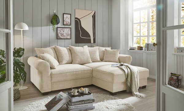 ROHOVÁ SEDAČKA, textil, krémová MID.YOU - Sedačky, Online Only