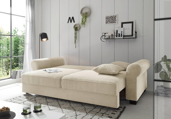 ROZKLADACIA POHOVKA, textil, krémová MID.YOU - Sedačky, Online Only