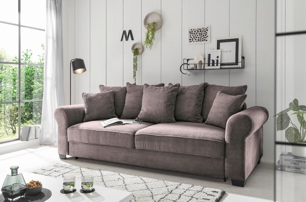 ROZKLADACIA POHOVKA, textil, hnedá MID.YOU - Sedačky, Online Only