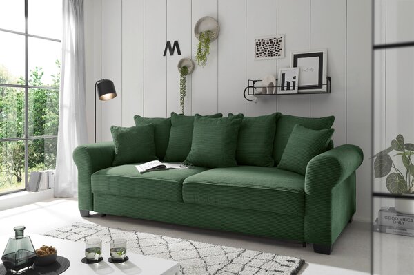 ROZKLADACIA POHOVKA, textil, tmavozelená MID.YOU - Sedačky