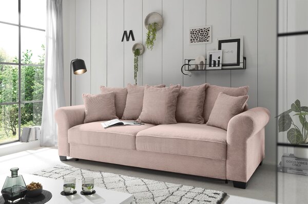 ROZKLADACIA POHOVKA, textil, ružová MID.YOU - Sedačky, Online Only