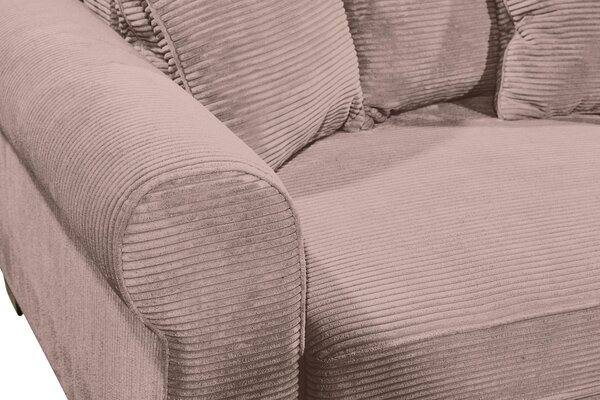 ROHOVÁ SEDAČKA, textil, ružová MID.YOU - Sedačky, Online Only