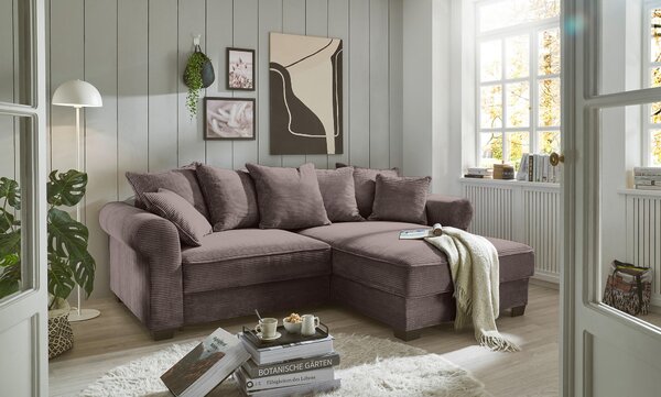 ROHOVÁ SEDAČKA, textil, hnedá MID.YOU - Sedačky, Online Only