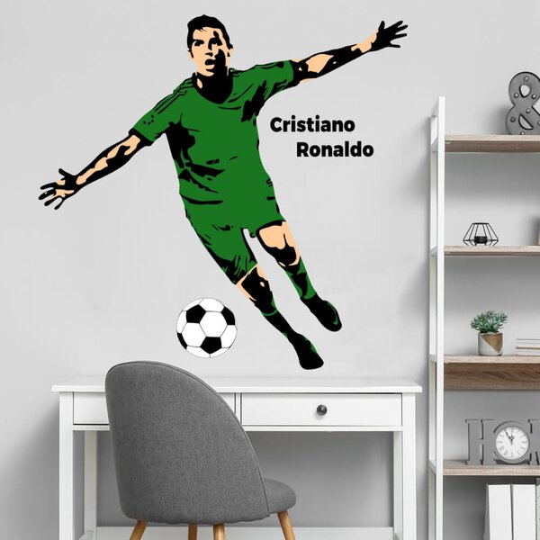 INSPIO-textilná prelepiteľná nálepka - INSPIO-výroba darčekov a dekorácií - Cristiano Ronaldo - nálepka