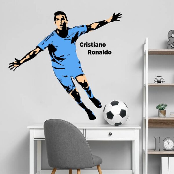 INSPIO-textilná prelepiteľná nálepka - INSPIO-výroba darčekov a dekorácií - Cristiano Ronaldo - nálepka