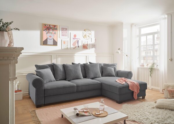 ROHOVÁ SEDAČKA, textil, tmavosivá MID.YOU - Sedačky, Online Only