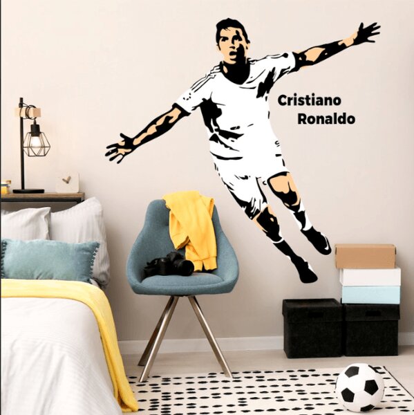 INSPIO-textilná prelepiteľná nálepka - INSPIO-výroba darčekov a dekorácií - Cristiano Ronaldo - nálepka