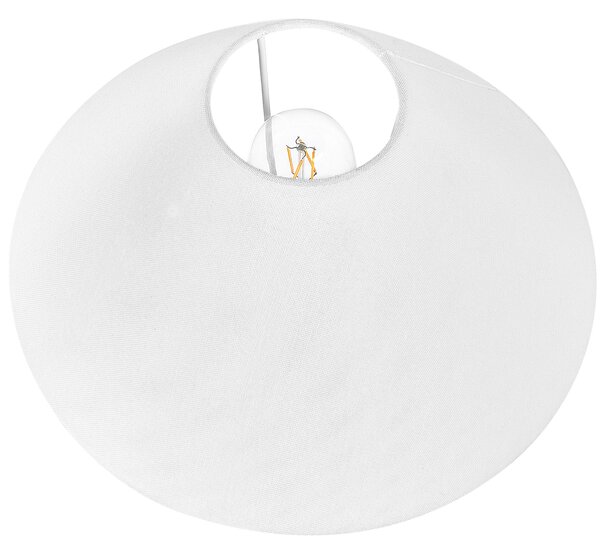 Stolná lampa čierna keramická 53 cm biele kužeľové tienidlo ručne vyrobená nočná lampa osvetlenie do obývačky a spálne