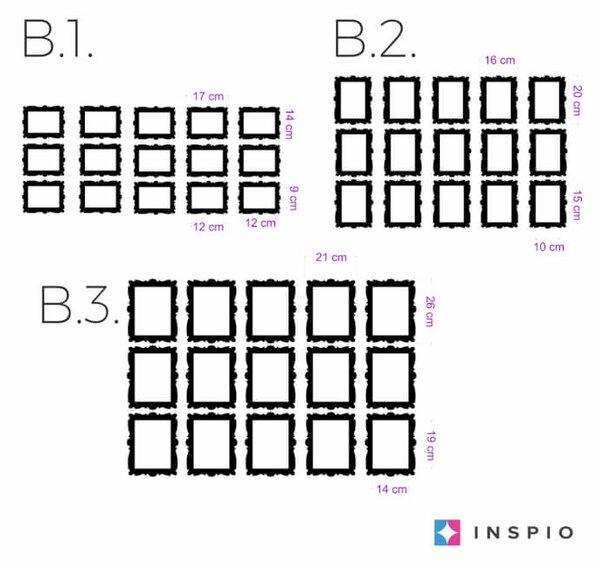 INSPIO-výroba darčekov a dekorácií - Nálepky na stenu - Rámiky pre fotky