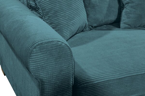 ROHOVÁ SEDAČKA, textil, azúrovomodrá MID.YOU - Sedačky, Online Only