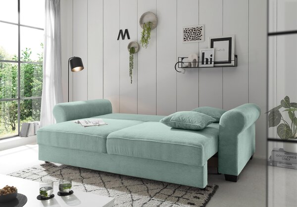 ROZKLADACIA POHOVKA, textil, šalviovozelená MID.YOU - Sedačky, Online Only
