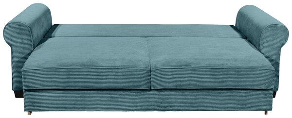 ROZKLADACIA POHOVKA, textil, azúrovomodrá MID.YOU - Sedačky, Online Only
