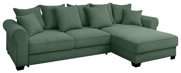 ROHOVÁ SEDAČKA, textil, tmavozelená MID.YOU - Sedačky, Online Only