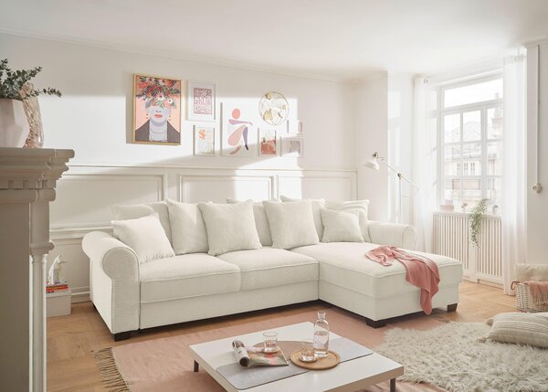 ROHOVÁ SEDAČKA, textil, krémová MID.YOU - Sedačky, Online Only