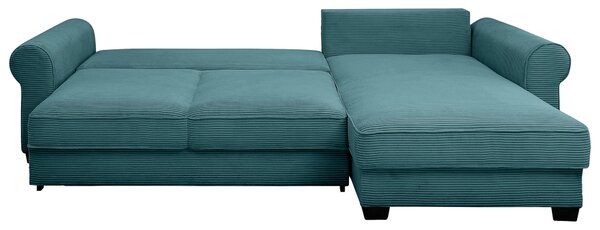 ROHOVÁ SEDAČKA, textil, azúrovomodrá MID.YOU - Sedačky, Online Only